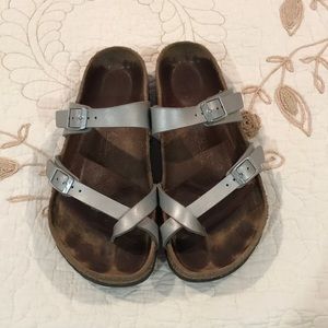 Silver Birkenstocks
